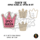 Pink Spicy Queen Crown shaker set acrylic blanks
