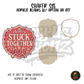 Red Stuck Together Badge shaker set acrylic blanks