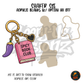 Spicy Book Club Keychain shaker set acrylic blanks
