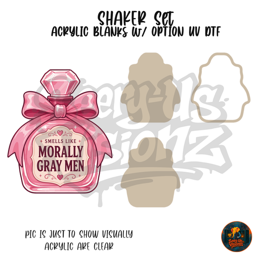Morally Gray Men Perfume shaker set acrylic blanks
