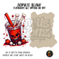 Bloody Skull Boba Cup acrylic blank, Acrylic & UV DTF Print