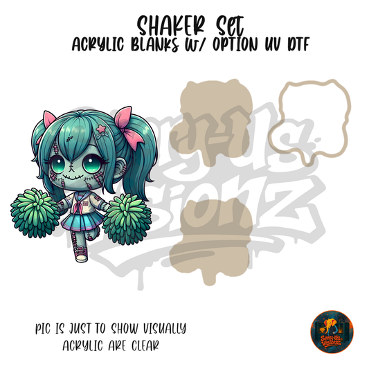 Prep Zombie Doll shaker set acrylic blanks