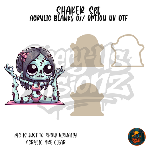 Marionette Zombie Doll shaker set acrylic blanks