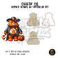 Orange Sheriff Bear shaker set acrylic blanks