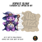 Purple Wizard Bear acrylic blank, Acrylic & UV DTF Print
