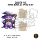 Purple Wizard Bear shaker set acrylic blanks