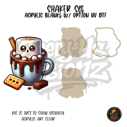 Marshmallow Hot Cocoa Mug shaker set acrylic blanks
