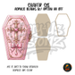 Pink Cross Coffin shaker set acrylic blanks