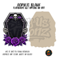 Purple Rose Coffin Frame acrylic blank, Acrylic & UV DTF Print
