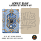 Blue Gothic Spell Book acrylic blank, Acrylic & UV DTF Print