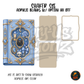 Blue Gothic Spell Book shaker set acrylic blanks