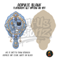 Blue Gothic Hand Mirror acrylic blank, Acrylic & UV DTF Print