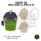 Green Potion Cup shaker set acrylic blanks