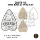 Goodbye Planchette Outline shaker set acrylic blanks