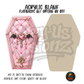Pink Quilted Bat Coffin acrylic blank, Acrylic & UV DTF Print