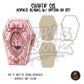 Pink Gothic Coffin Frame shaker set acrylic blanks