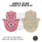 Pink Evil Eye Hamsa acrylic blank, Acrylic & UV DTF Print