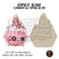 Pink Hexagon Potion Bottle acrylic blank, Acrylic & UV DTF Print