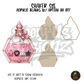 Pink Hexagon Potion Bottle shaker set acrylic blanks
