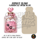 Pink Heart Potion Bottle acrylic blank, Acrylic & UV DTF Print