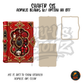 Red Gothic Spell Book shaker set acrylic blanks