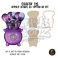 Purple Cauldron Makeup Brushes shaker set acrylic blanks