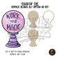 Work Your Magic Ball shaker set acrylic blanks