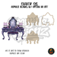 Purple Gothic Vanity shaker set acrylic blanks