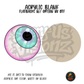 Pastel Veiny Eyeball acrylic blank, Acrylic & UV DTF Print