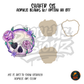 Floral Pastel Skull shaker set acrylic blanks
