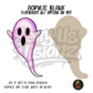 Pink Cute Ghost acrylic blank, Acrylic & UV DTF Print