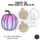 Dripping Purple Pumpkin shaker set acrylic blanks