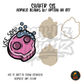 Use Soap Skull Bubbles shaker set acrylic blanks