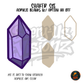 Purple Gem Crystal shaker set acrylic blanks