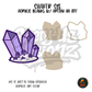 Purple Crystal Cluster shaker set acrylic blanks