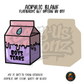Boys Tears Milk Carton acrylic blank, Acrylic & UV DTF Print