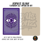 Purple Mystic Eye Card acrylic blank, Acrylic & UV DTF Print