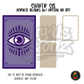 Purple Mystic Eye Card shaker set acrylic blanks