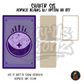 Purple Moon Tarot Card shaker set acrylic blanks