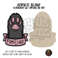 Familiar Black Cat Paw acrylic blank, Acrylic & UV DTF Print