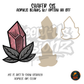 Pink Crystal Leaves shaker set acrylic blanks