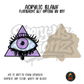 Dripping Eye Triangle acrylic blank, Acrylic & UV DTF Print