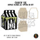 Striped Beetle Milk Carton shaker set acrylic blanks