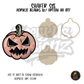 Pink Jack O Lantern shaker set acrylic blanks
