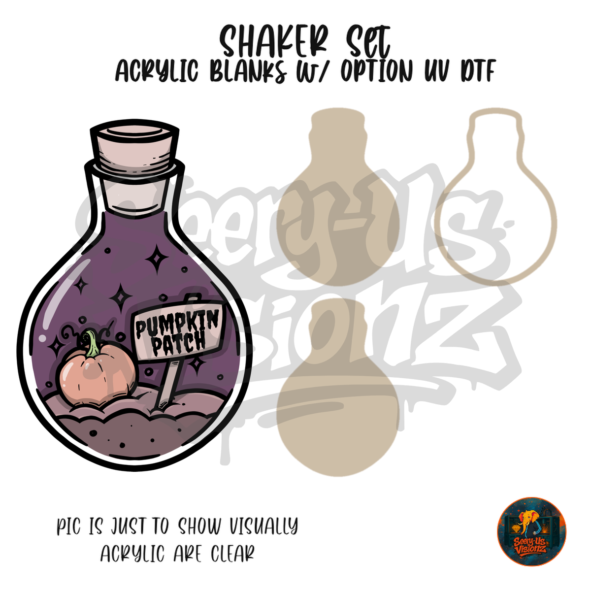 Pumpkin Patch Potion shaker set acrylic blanks