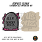 RIP Gender Roles acrylic blank, Acrylic & UV DTF Print