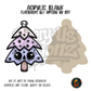 Skull Pastel Christmas Tree acrylic blank, Acrylic & UV DTF Print