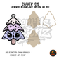 Skull Pastel Christmas Tree shaker set acrylic blanks