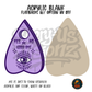 Purple Eye Planchette acrylic blank, Acrylic & UV DTF Print