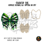 Green Skull Dripping Bow shaker set acrylic blanks